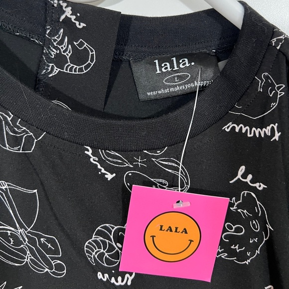 NWT Dressed In Lala Never Too Much Oversized Dress Zodiac Love Sz Large Black - Picture 9 of 12